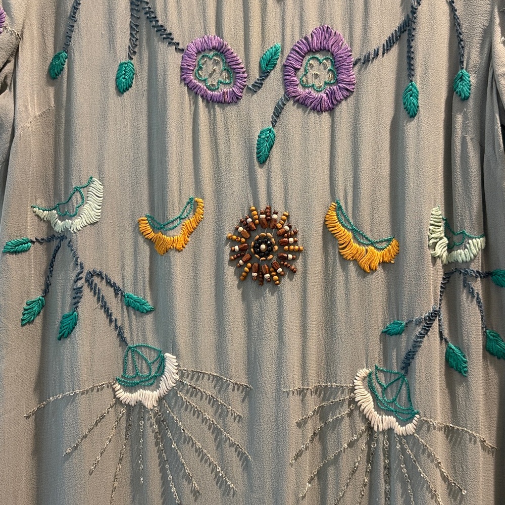 Antik Batik Multicolor Embroidered Mini Dress - image 2